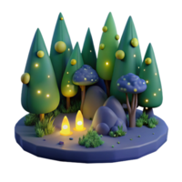 serene vintage A Group of Fireflies Illuminating a Dark Fo high resolution png