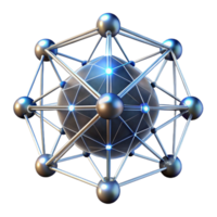 dramatic vintage A Network of Interconnected Nodes Pulsing original png