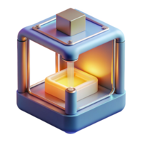 impressive minimalist A D Printer Creating a Complex Object L premium png