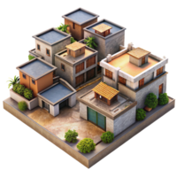 serene vintage Aerial View of Residential Area high resolution png