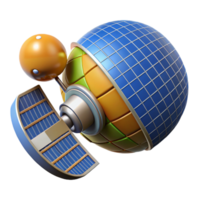stunning rustic A Satellite Orbiting Earth Intricate Sola original png