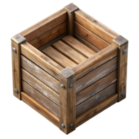 wonderful contemporary Aged Wooden Crate Top View Transparent png