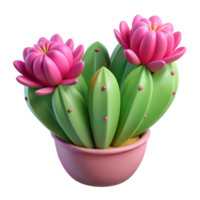 stunning vintage A Cactus Plant with Vibrant Pink Flowers Bl genuine png