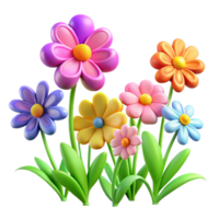 stunning artistic A Field of Colorful Wildflowers Swaying In professional png