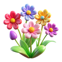 magnificent rustic A Field of Colorful Wildflowers Swaying In authentic png