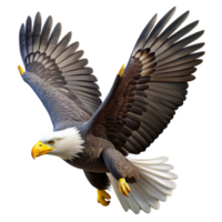 magnificent rustic Majestic Bald Eagle in Flight high resolution png