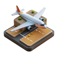 elegant abstract Airplane Taking Off Runway View authentic png