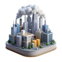 magnificent contemporary Air Pollution Smog Cityscape Transparent Background high resolution png