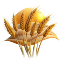 elegant rustic A Field of Wheat Swaying in the Wind Gold genuine png