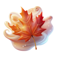wonderful minimalist A Single Red Maple Leaf Falling A high quality png