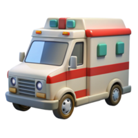 impressive artistic Ambulance Front View Emergency Vehicle Transparent Background authentic png
