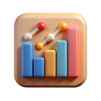 serene abstract Analytical Skills Icon Graph Chart professional png