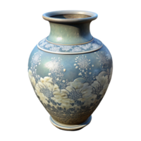 impressive abstract Ancient Chinese Vase Porcelain Texture Side View authentic png