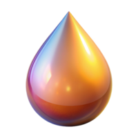 serene vintage A Single Luminous Teardrop Reflecting Th original png