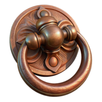 elegant traditional Ancient Door Knocker Cutout Bronze Finish genuine png