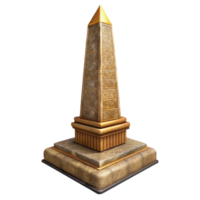 serene creative Ancient Egyptian Obelisk Element png