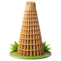 beautiful traditional A Towering Skyscraper Made of Interwoven B premium png