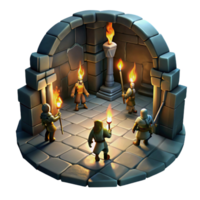 beautiful rustic A Group of Adventurers Exploring a Dark high resolution png