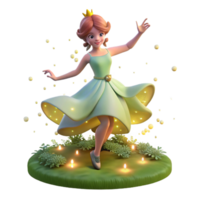 elegant contemporary A Graceful Fairy Dancing in a Moonlit Gla high resolution png
