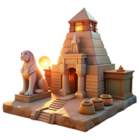 magnificent abstract A Mysterious Sphinx Guarding an Ancient T authentic png
