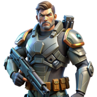 extraordinary classic A Futuristic Soldier Armed with Advanced original png