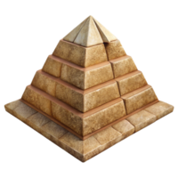 beautiful modern Ancient Pyramid Front View Cutout authentic png