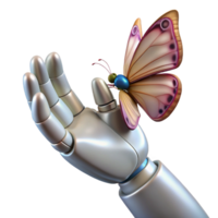impressive rustic A Close Up of a Robotic Hand Delicately H high quality png
