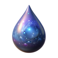impressive minimalist A Single Luminous Teardrop Shape Compos authentic png