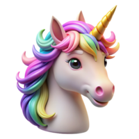 serene abstract Portrait of a Whimsical Unicorn with a Ra professional png