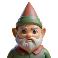 elegant abstract Portrait of a Grumpy Gnome with a Pointed original png