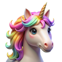 stunning rustic Portrait of a Whimsical Unicorn with a Ra premium png