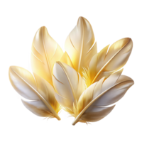 stunning rustic A Cluster of Delicate Translucent Feathe professional png