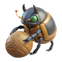 wonderful abstract Scarab Beetle Rolling Dung Ball original png