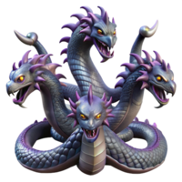 dramatic classic A Hydra with Multiple Heads Scales Gli 4K png