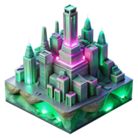 impressive vintage A Towering Cyberpunk Cityscape Built on T authentic png