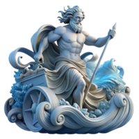 elegant rustic Poseidon Commanding a Tempestuous Sea W high resolution png