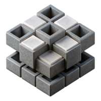 beautiful minimalist A Field of Textured Overlapping Squares high quality png
