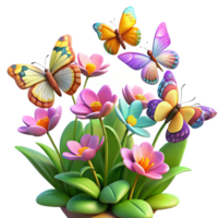 elegant classic A Swarm of Colorful Butterflies Flutteri exclusive png
