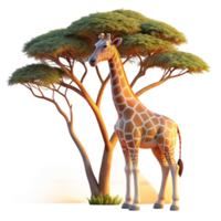 extraordinary abstract A Graceful Giraffe Reaching for Leaves O authentic png