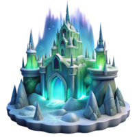 magnificent vintage An Intricate Ice Palace Aurora Borealis exclusive png
