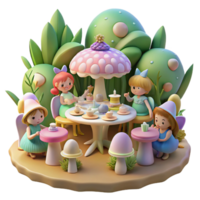beautiful vintage A Whimsical Tea Party Hosted by a Group Of genuine png