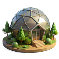 beautiful minimalist A Geodesic Dome Home Nestled in a Forest genuine png