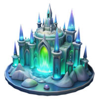 serene creative An Intricate Ice Palace Aurora Borealis exclusive png