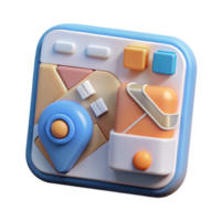 vibrant creative Ar App Interface Displaying 3d Model Transparent Background high quality png
