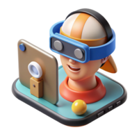 beautiful minimalist Ar Application with Live Feed Transparent Background exclusive png
