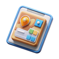 extraordinary classic Ar App User Interface on Tablet Screen Transparent Background high resolution png