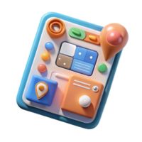 wonderful artistic Ar App with Interactive Elements Transparent Background original png