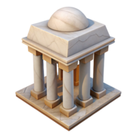 beautiful rustic Architectural Model Fragment with White Material png