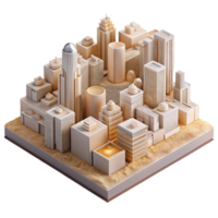 dramatic creative Architectural Model of City Transparent high resolution png