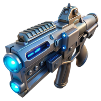 serene artistic A Close Up of a Futuristic Weapon with I high quality png